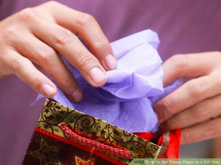 Image intitulée Mettre du Papier de soie dans un Sac-Cadeau Étape 14